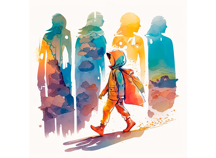 viaje, crecimiento, evolución